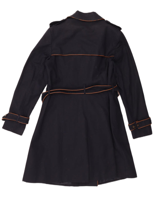 Trench da donna Hobbs UK 16 grande cotone blu navy