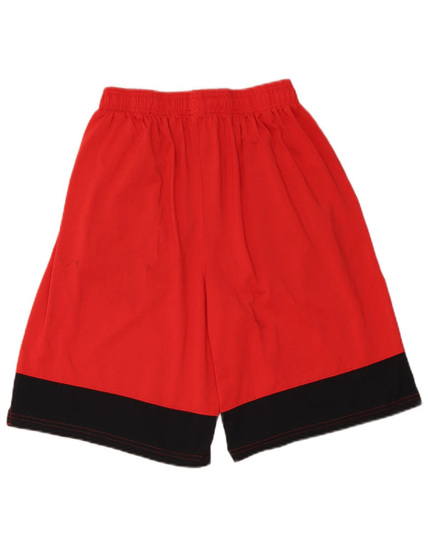 Pantaloncini sportivi da uomo UNDER ARMOUR Poliestere color block rosso medio