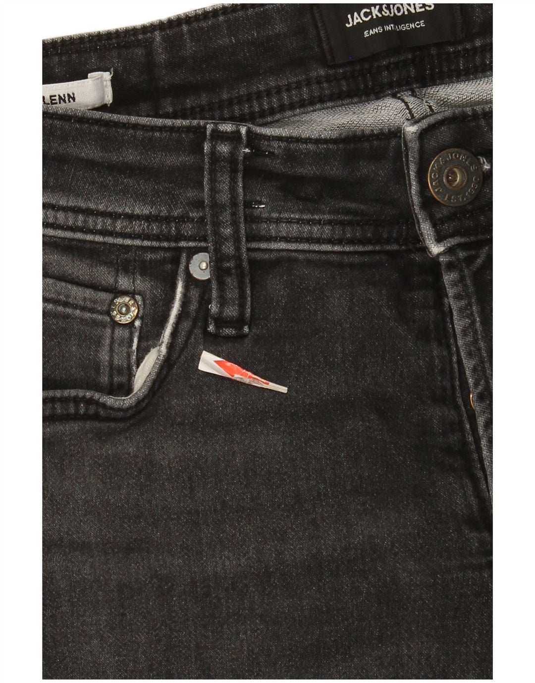 Jack & Jones Uomo GLENN Slim Jeans W29 L32 Cotone Grigio