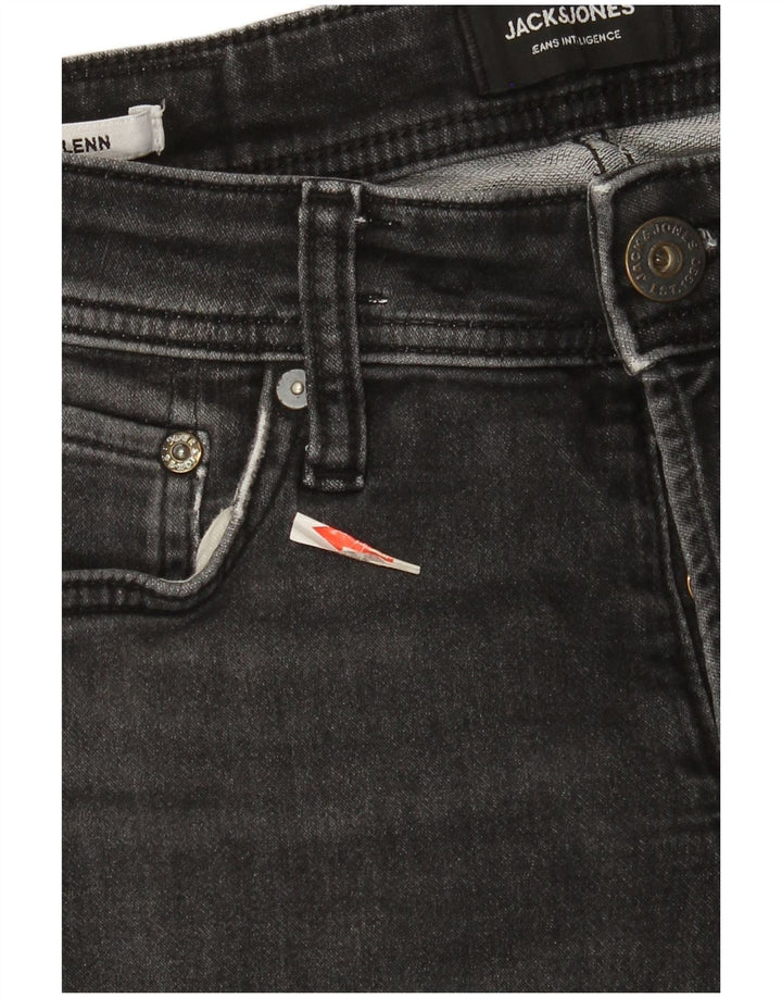 Jack & Jones Uomo GLENN Slim Jeans W29 L32 Cotone Grigio