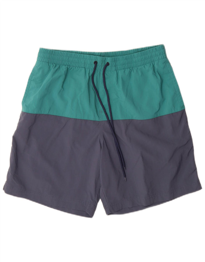 Pantaloncini da bagno Columbia Omni-Shield da uomo color block medio blu navy
