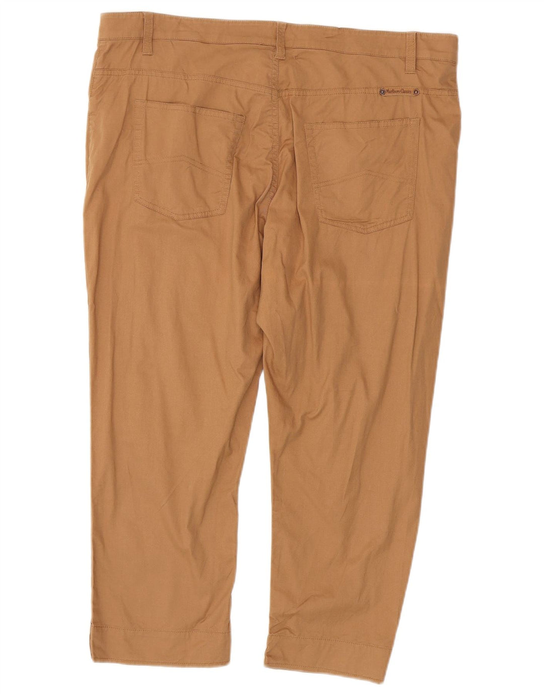 Pantaloni cropped da donna Marlboro Classics W38 L24 cotone marrone