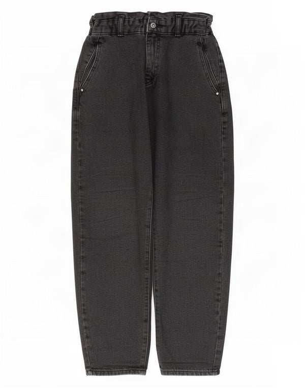 Jeans affusolati corti a vita alta da donna Zara EU 36 XS W26 L25 cotone grigio
