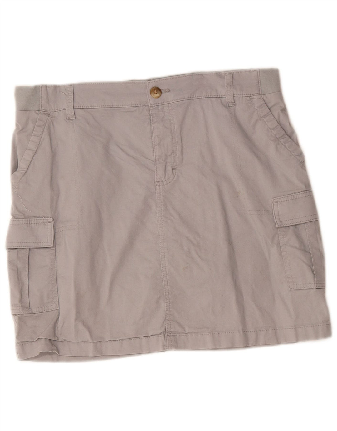 Gonna cargo LEE da donna Skort vestibilità regolare a vita media US 14 XL W36 cotone grigio