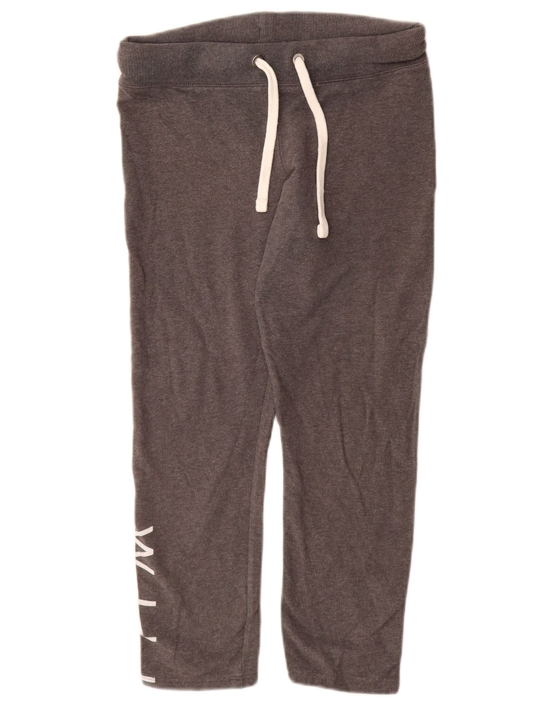JACK WILLS Pantaloni da tuta corti con grafica da donna UK 6 XS Cotone grigio