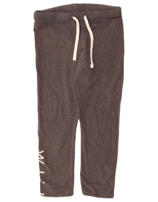 JACK WILLS Pantaloni da tuta corti con grafica da donna UK 6 XS Cotone grigio
