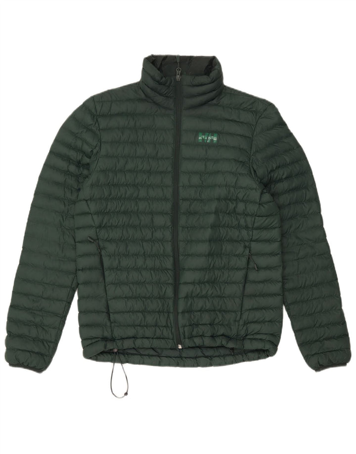 HELLY HANSEN Giacca imbottita dalla vestibilità rilassata da uomo UK 36 Small Verde Poliammide