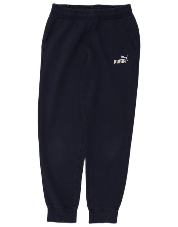 Pantaloni da tuta da uomo PUMA Joggers medi in cotone blu navy
