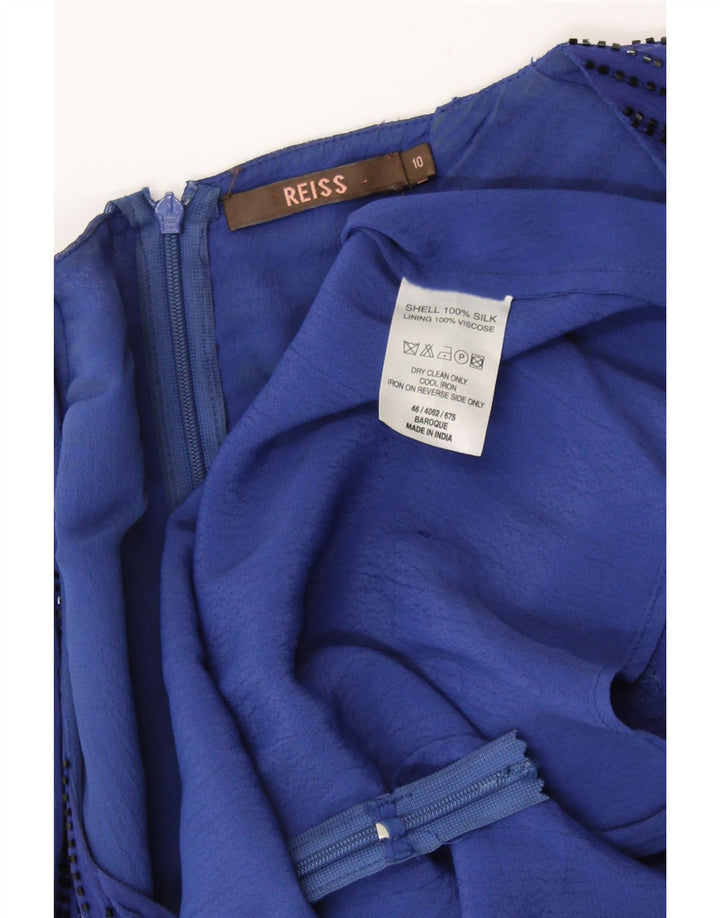 Camicetta da donna REISS Top UK 10 piccola seta blu