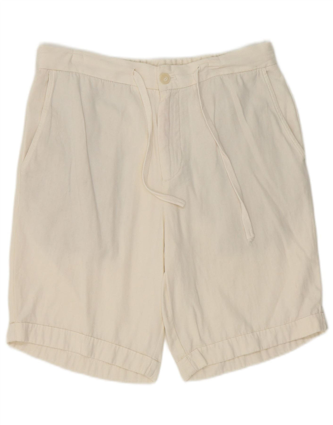 Pantaloncini chino da uomo Zara grandi W32 in cotone bianco