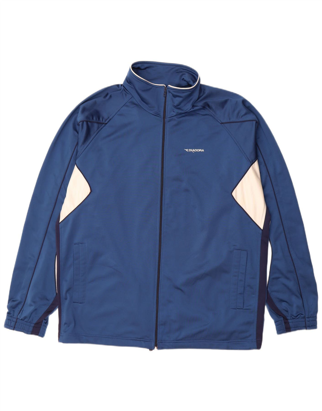 Giacca da tuta da uomo Diadora 2XL Blu Poliestere Colourblock