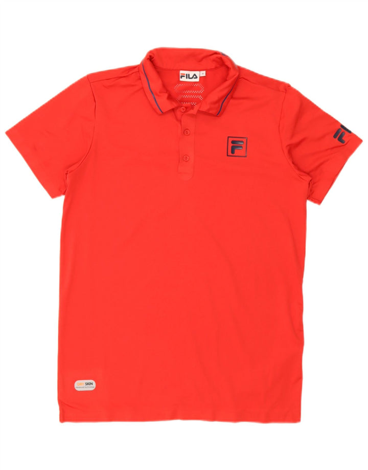 Polo da uomo Fila Small rossa in poliestere