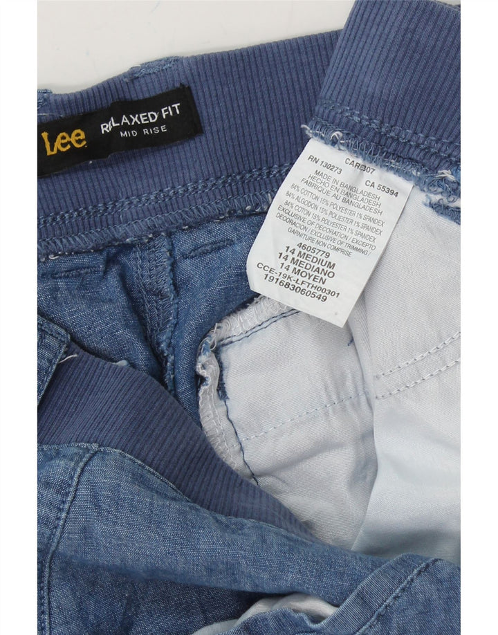 LEE Womens Bermuda Cargo Shorts US 14 XL W36 Blue Cotton Vintage Lee and Second-Hand Lee from Messina Hembry 