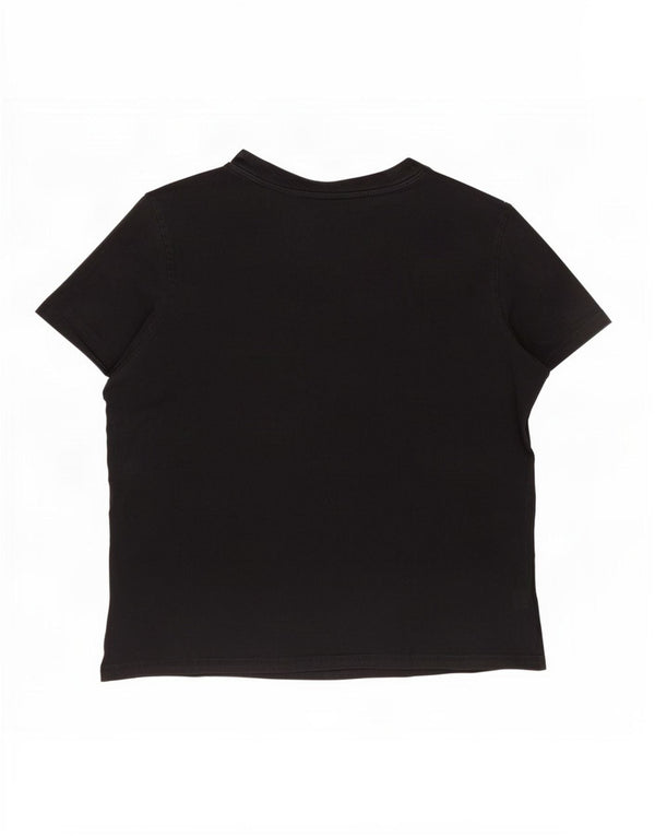 T-shirt grafica da donna Adidas Top UK 20/22 XL cotone nero