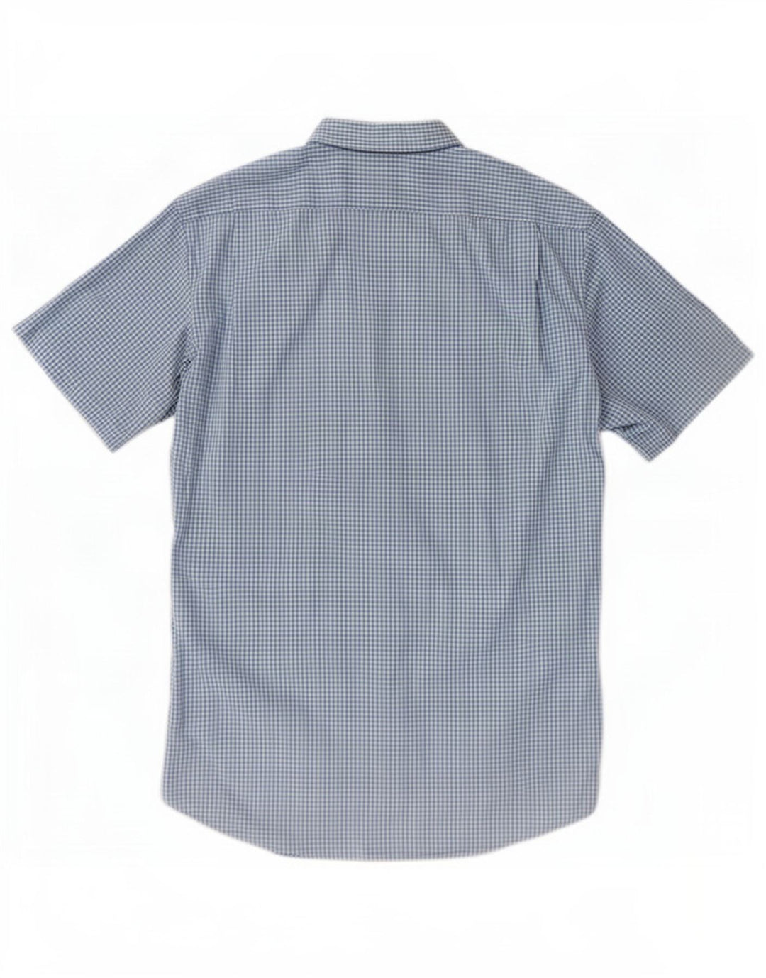 Camicia a maniche corte da uomo Lacoste taglia 38 mediume cotone a quadretti blu