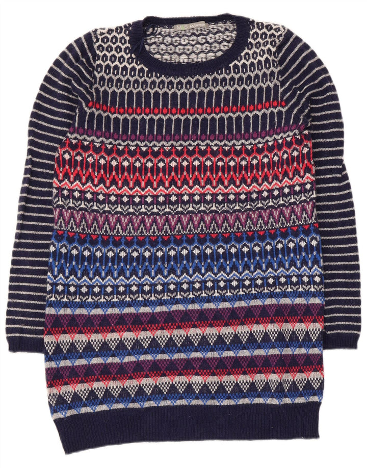 Maglione maglione girocollo da donna Marks & Spencer UK 12 medio multicolore