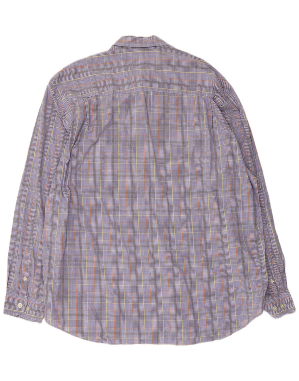 Camicia da uomo Eddie Bauer XL in cotone a quadri blu