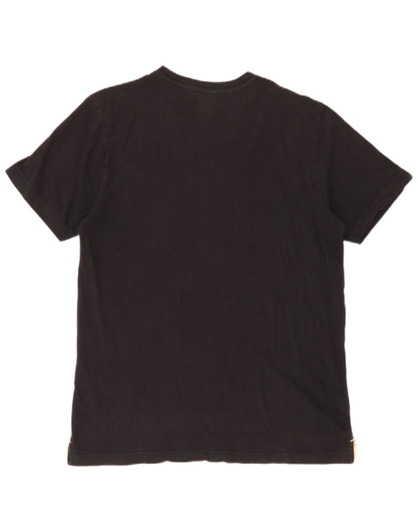 Crew Clothing Mens T-Shirt Top Large Black Cotton