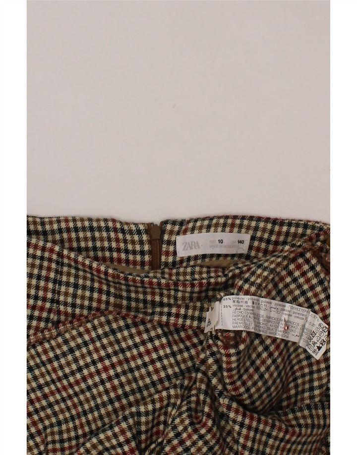 Gonna corta per bambina ZARA 9-10 anni Poliestere pied de poule multicolore