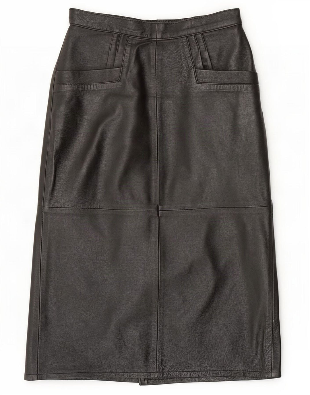 Gonna in pelle a vita alta da donna Ruby EU 38 media W28 nera