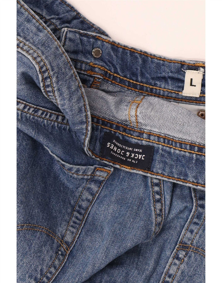 Pantaloncini di jeans vestibilità regolare da uomo Jack & Jones grandi W34 blu