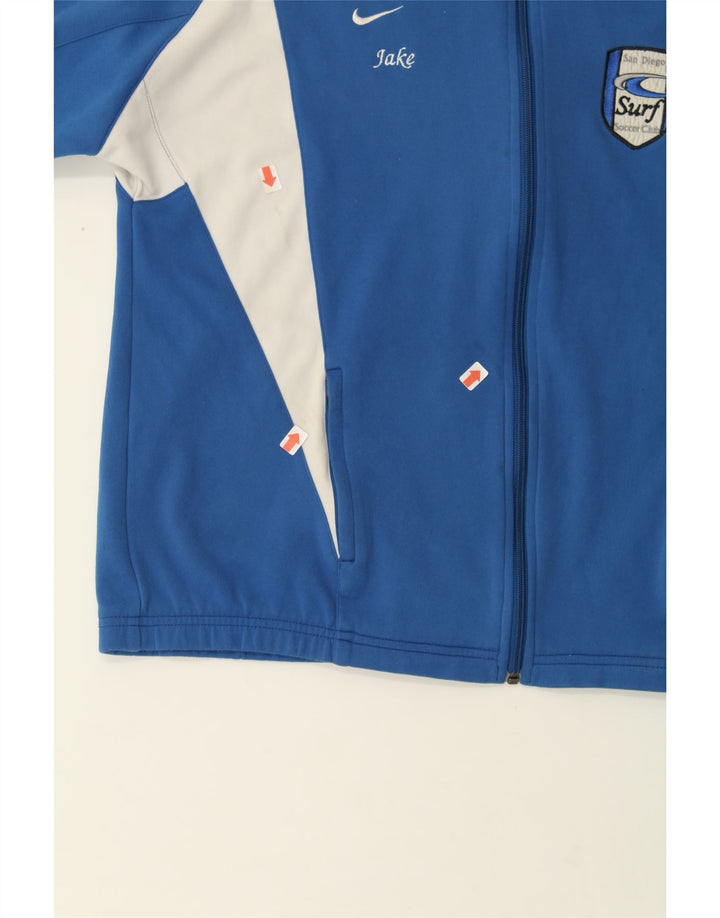 NIKE Boys Jake Tracksuit Top Jacket 15-16 Years XL Blue Colourblock Vintage Nike and Second-Hand Nike from Messina Hembry 