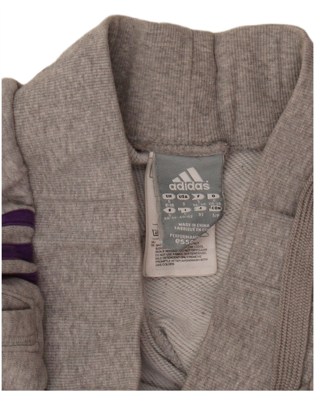 Pantaloni da tuta da donna Adidas Climalite Joggers UK 8/10 Piccolo Grigio