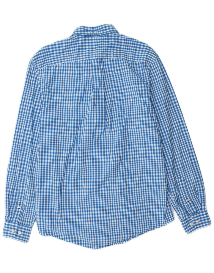TOMMY HILFIGER Camicia da uomo in cotone a quadretti blu medio