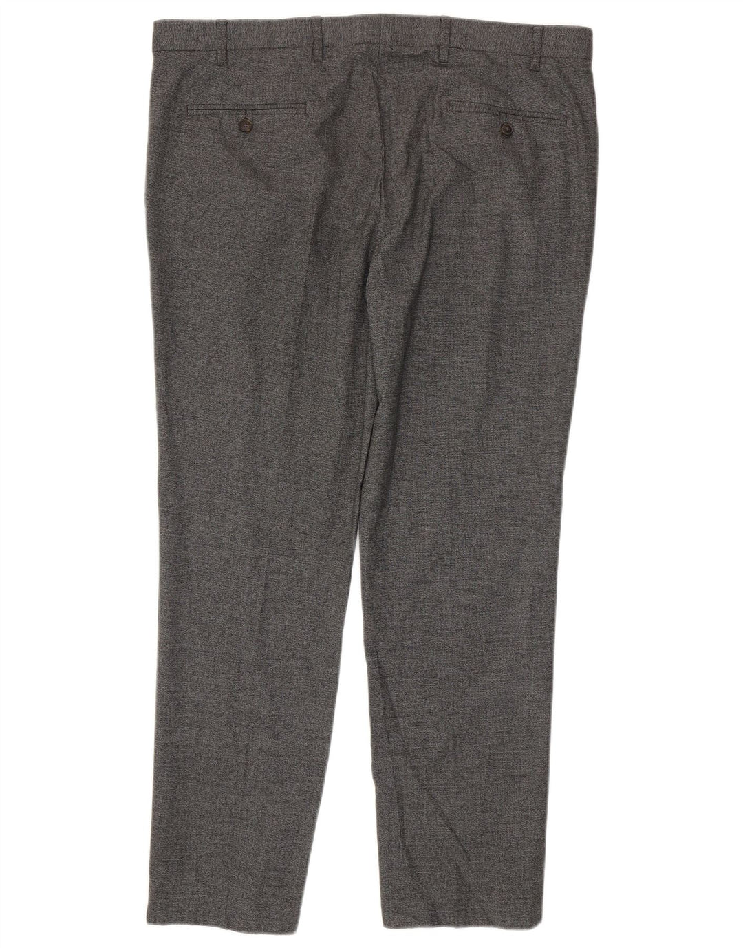 Pantaloni chino slim da uomo Marks & Spencer W38 L31 poliestere grigio
