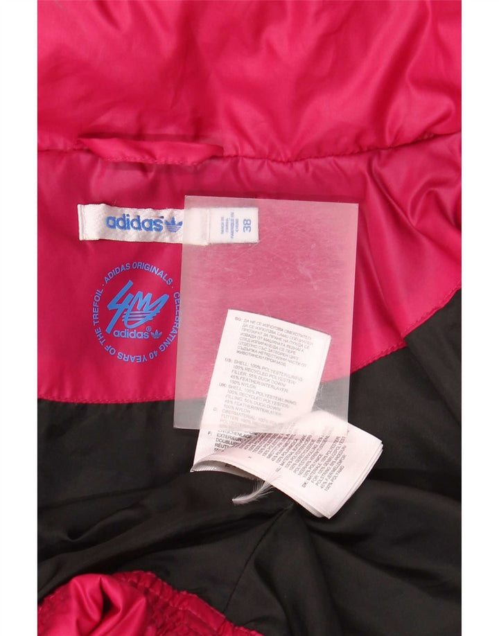 Giacca imbottita con cappuccio da donna Adidas EU 38 poliestere rosa medio