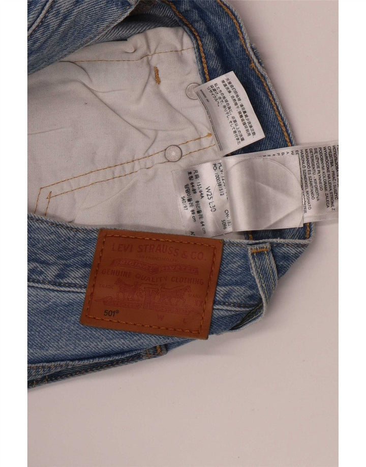 Jeans dritti Levi's 501 da donna W25 L30 cotone blu