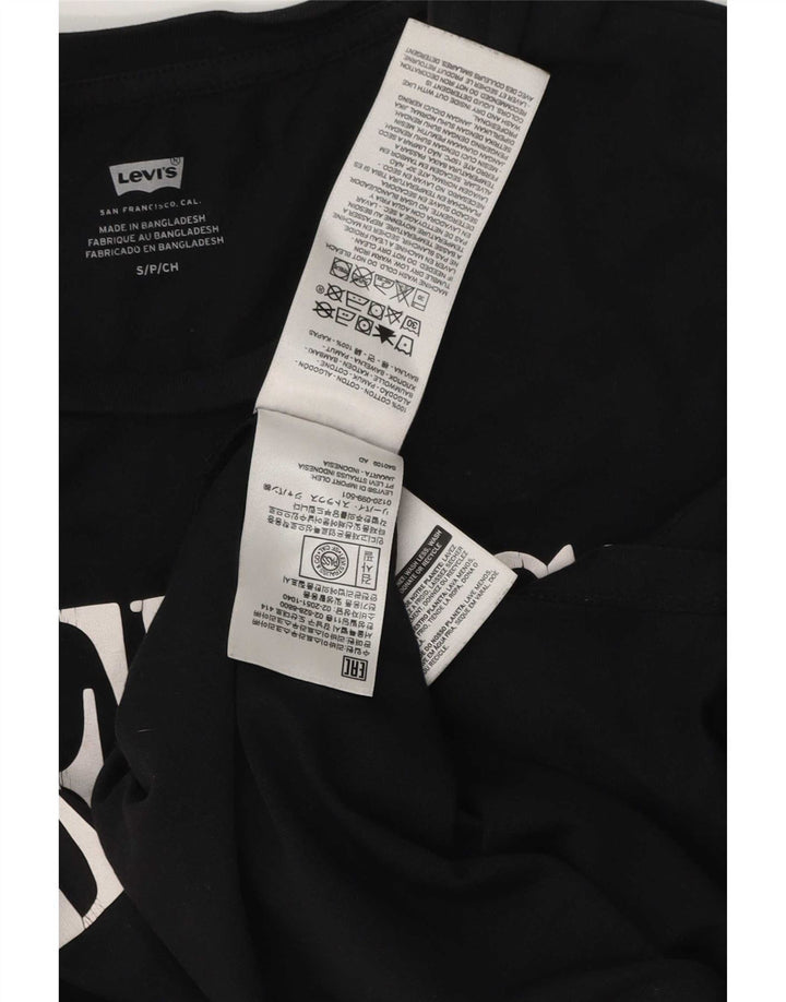 T-shirt grafica da uomo Levi's Top piccola in cotone nero
