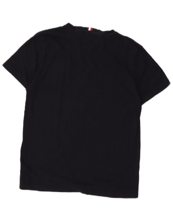 T-shirt grafica da uomo Tommy Hilfiger Top in cotone blu navy medio