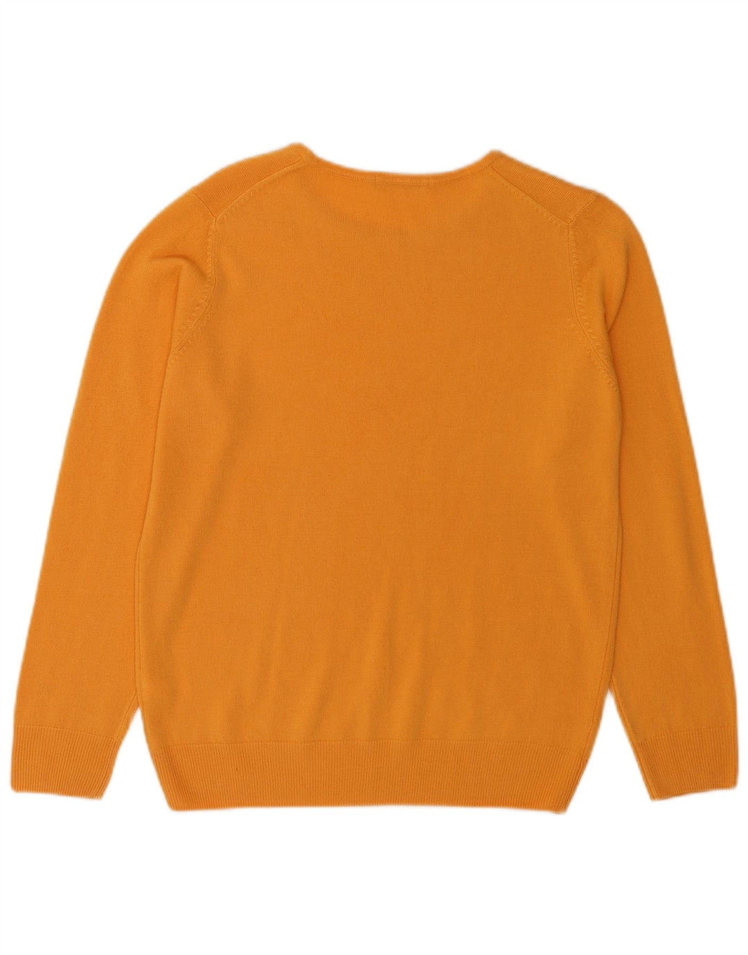 Maglione maglione girocollo da donna Marks & Spencer UK 12 Acrilico arancione medio