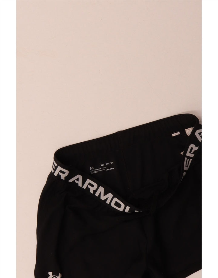 Pantaloncini sportivi grafici per ragazze UNDER ARMOUR 13-14 anni XL poliestere nero