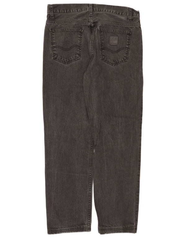 Jeans dritti da uomo Carhartt W31 L28 cotone grigio