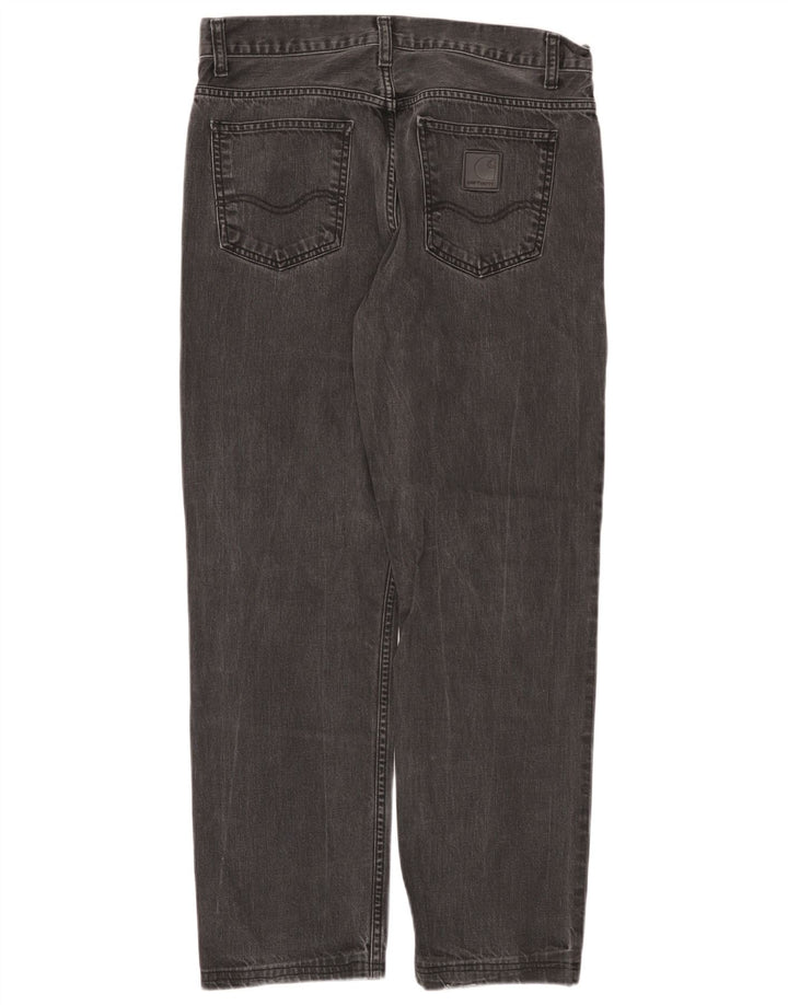 Jeans dritti da uomo Carhartt W31 L28 cotone grigio