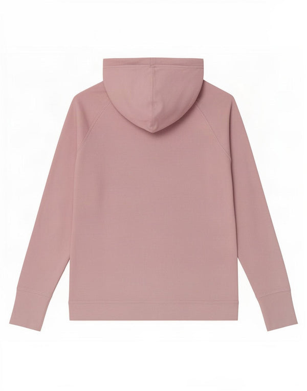 Maglione con cappuccio oversize grafico da donna Champion UK 10 piccolo cotone rosa