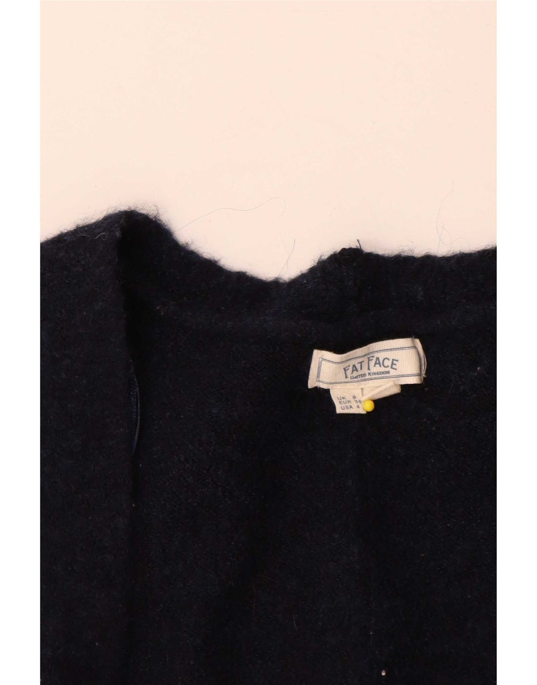 Maglione cardigan aperto oversize da donna Fat Face UK 8 piccolo blu navy