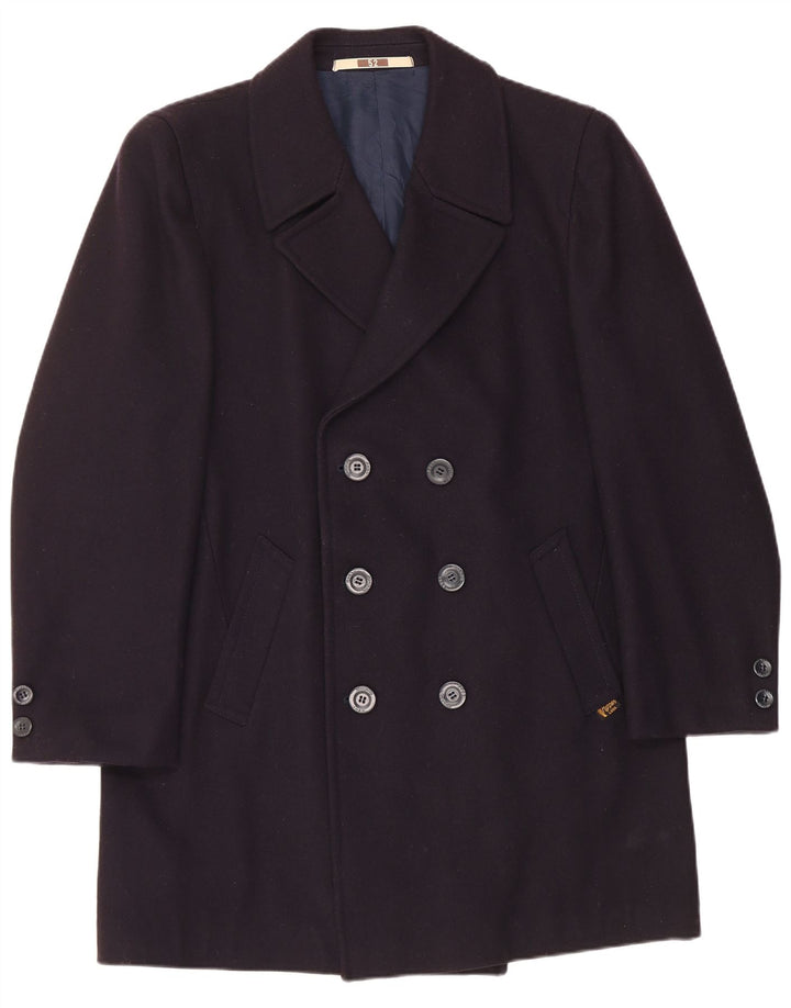 Caban vintage da uomo IT 52 XL in viscosa blu navy