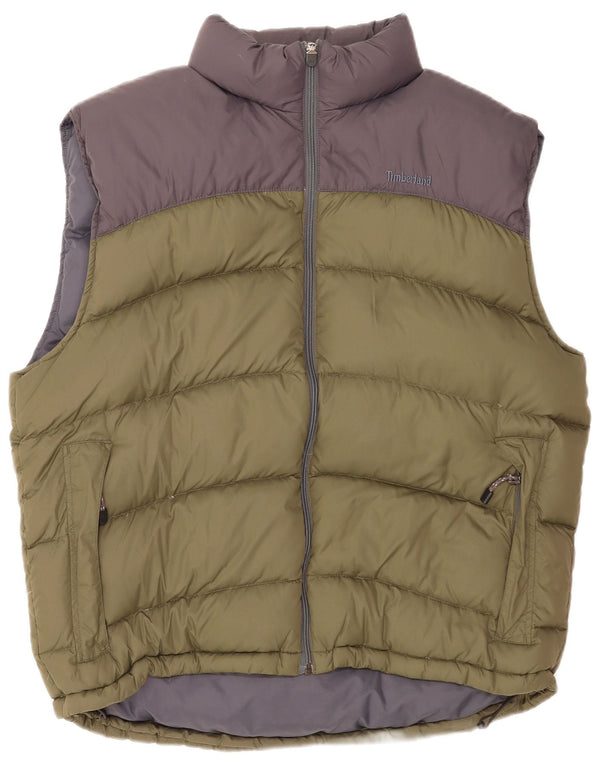 Gilet imbottito da uomo Timberland UK 42 XL Nylon color block kaki