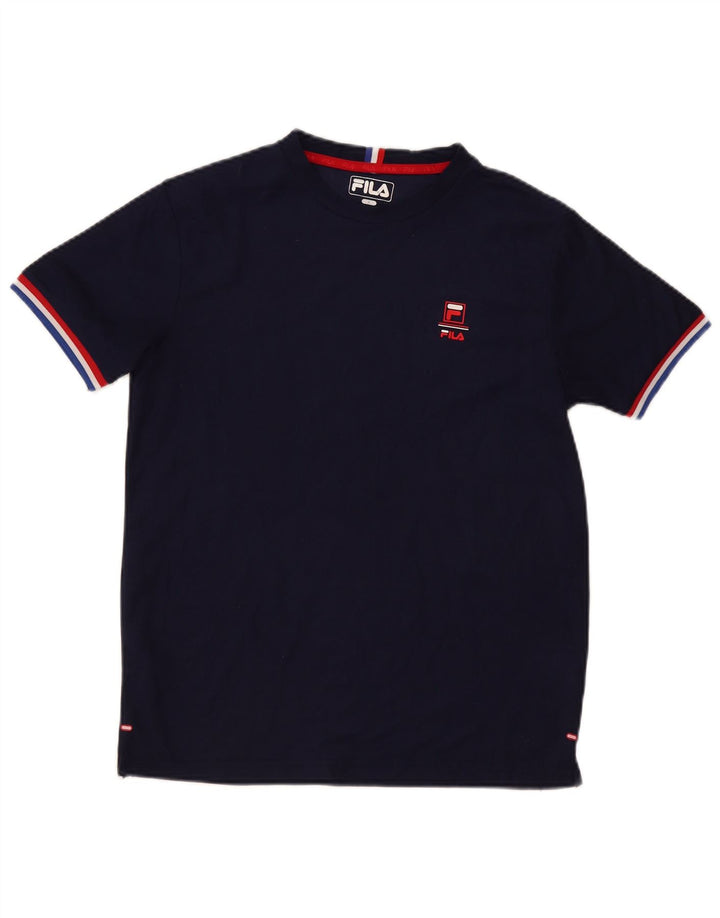 T-shirt da uomo Fila Top Small blu navy in poliestere