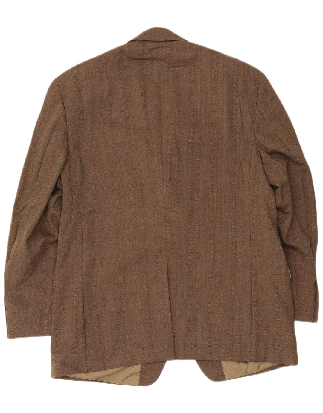 Giacca blazer da uomo a 2 bottoni Ralph Lauren UK 43 grande lana a spina di pesce beige