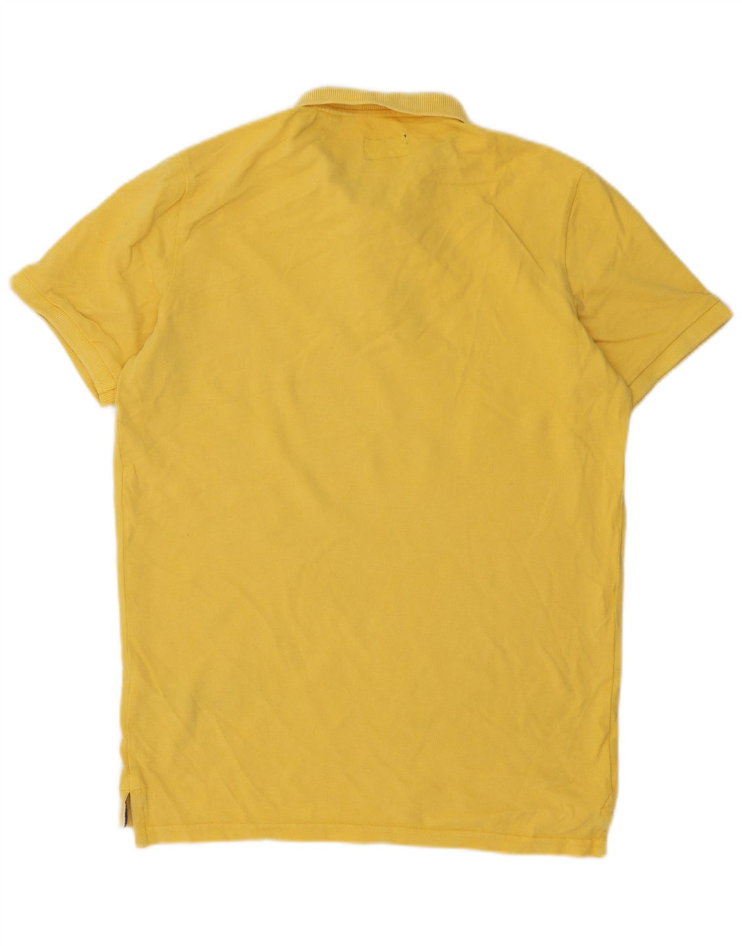 Polo da uomo Superdry grande in cotone giallo