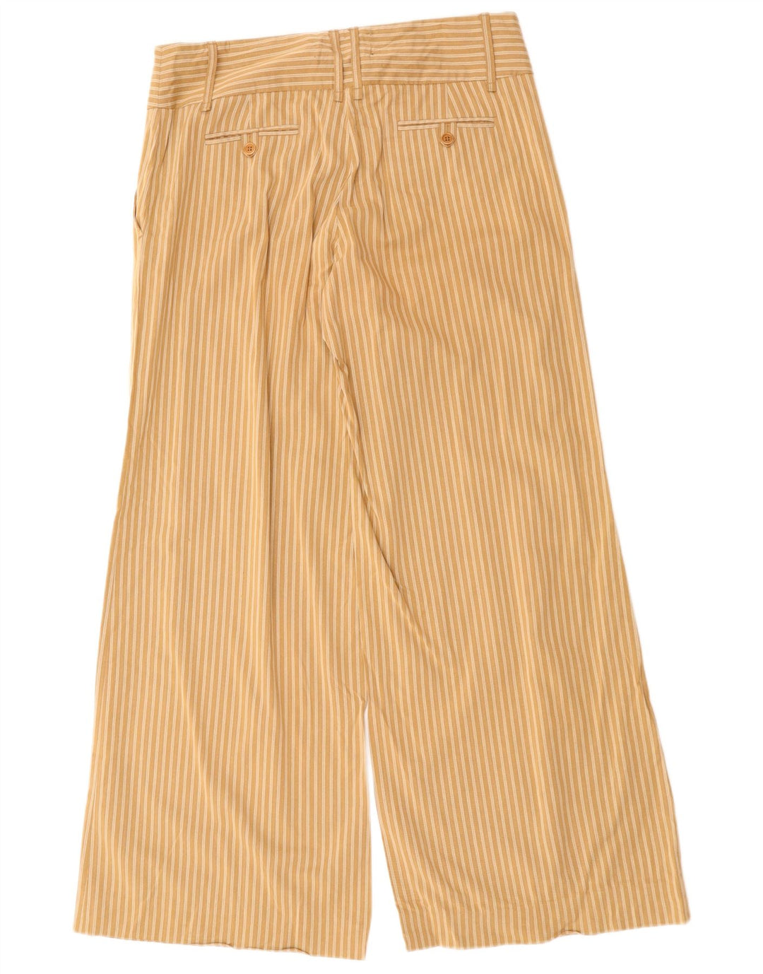 Pantaloni casual da donna MAX MARA a gamba larga US 10 Large W34 L32 a righe marroni