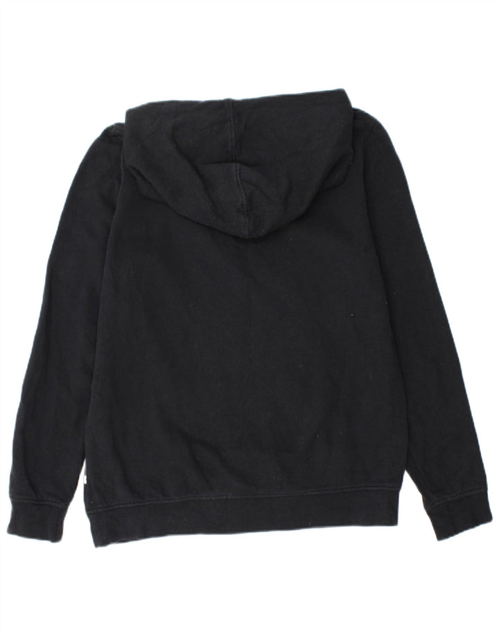Felpa con cappuccio grafica da donna Roxy UK 14 cotone nero medio