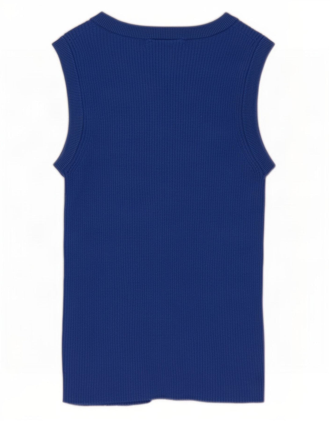 Canotta corta da donna Marks & Spencer UK 10 piccola viscosa blu