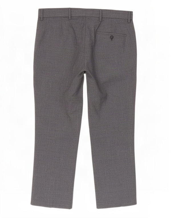 Pantaloni chino vestibilità regolare da uomo Marks & Spencer W36 L29 poliestere blu