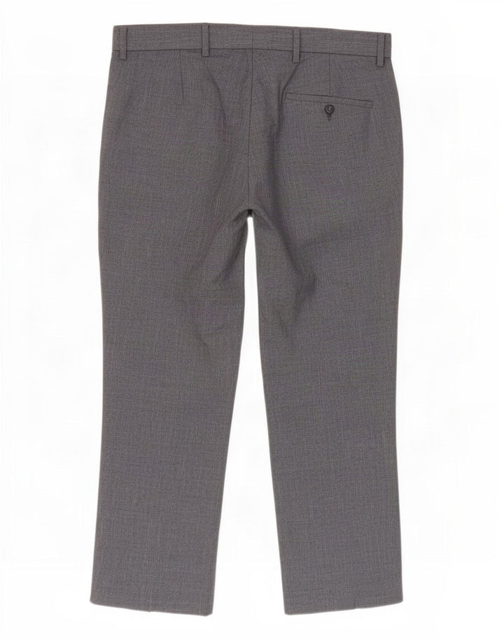Pantaloni chino vestibilità regolare da uomo Marks & Spencer W36 L29 poliestere blu
