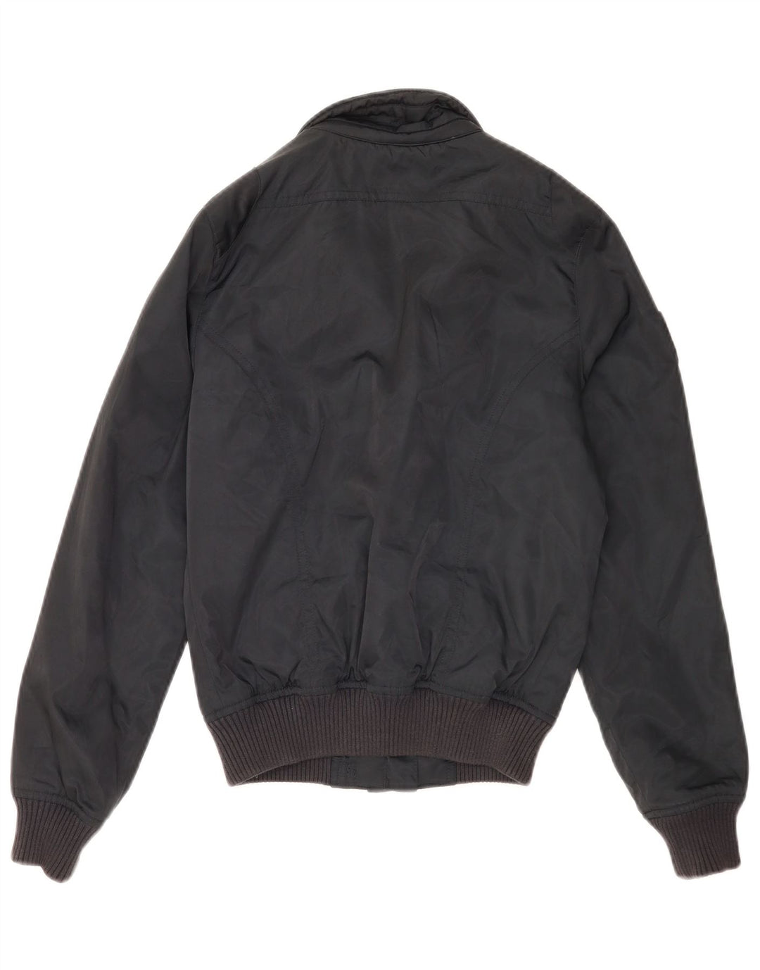 BACI & ABBRACCI Giubbotto bomber da donna UK 10 Small Blu Navy Poliestere